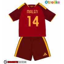 Otroške Nogometnih dresov AS Roma Donyell Malen #14 Domači 2026-27 Kratki rokavi (+ hlače)